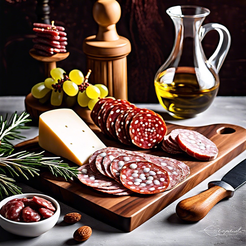 italian dry salami and capocollo