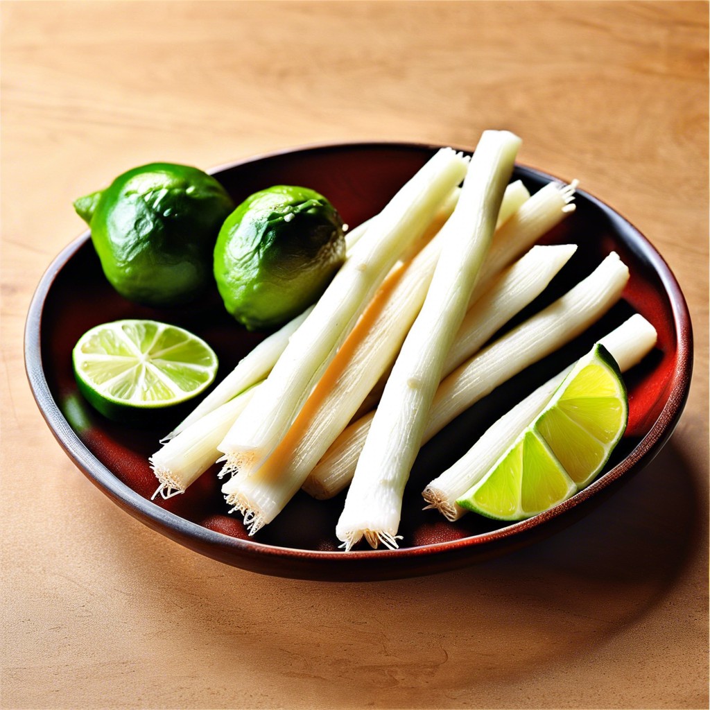 jicama sticks with lime and chili powder