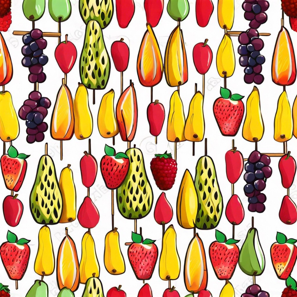 josephs coat of many colors fruit skewers