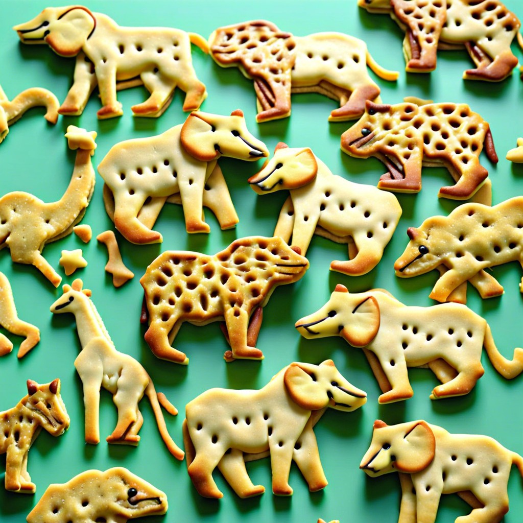 jungle animal crackers homemade crackers shaped like wild animals