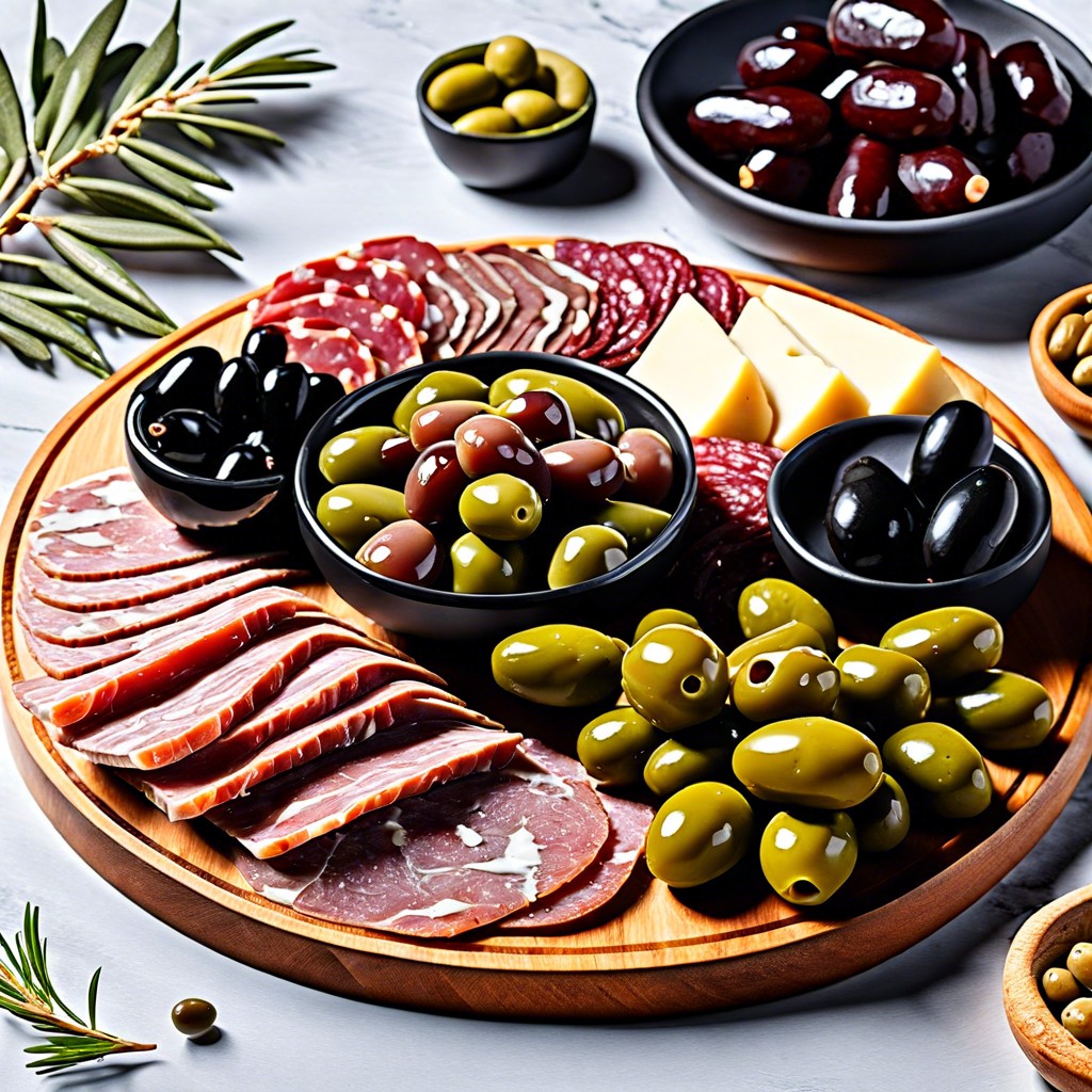 kalamata and green olives mix