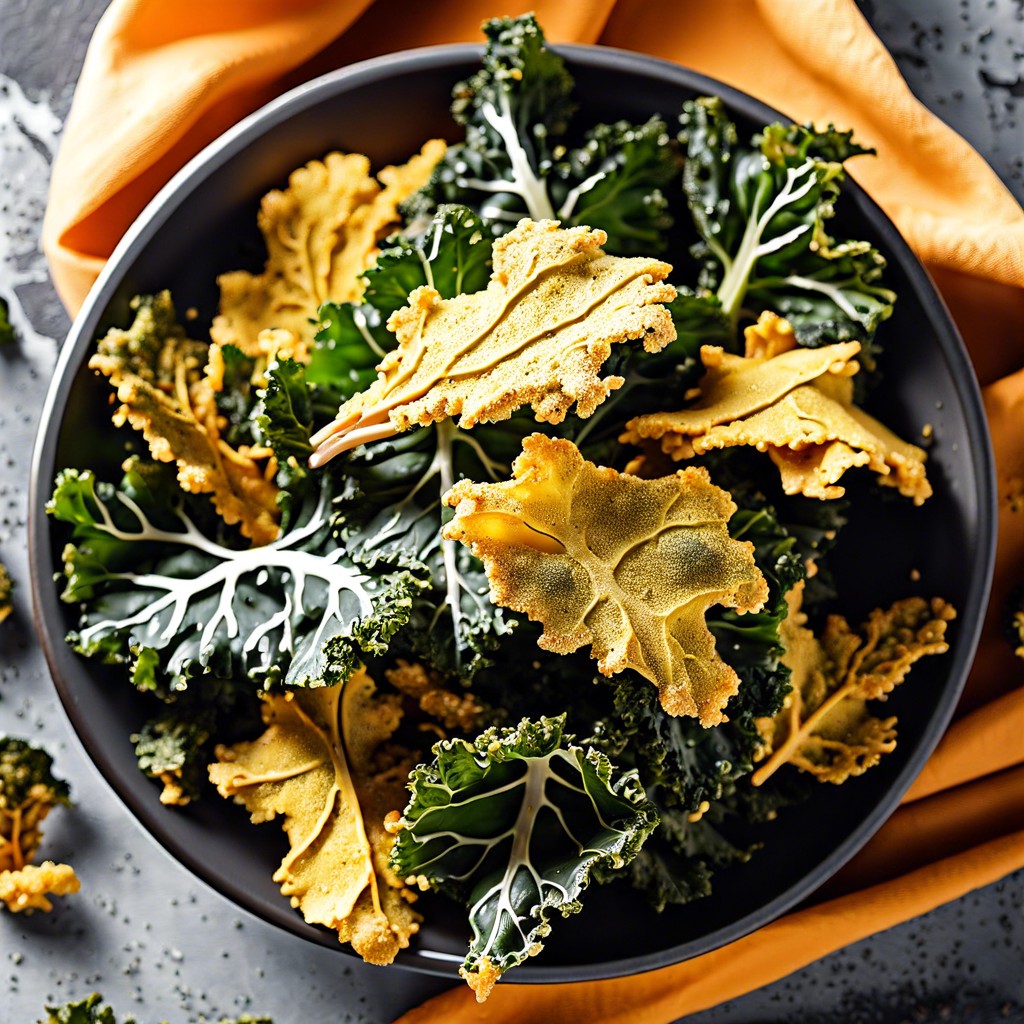 kale chips with nutritional yeast