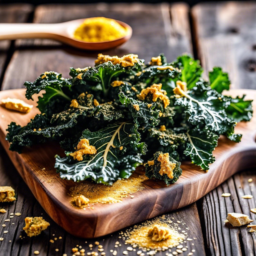 kale chips with nutritional yeast