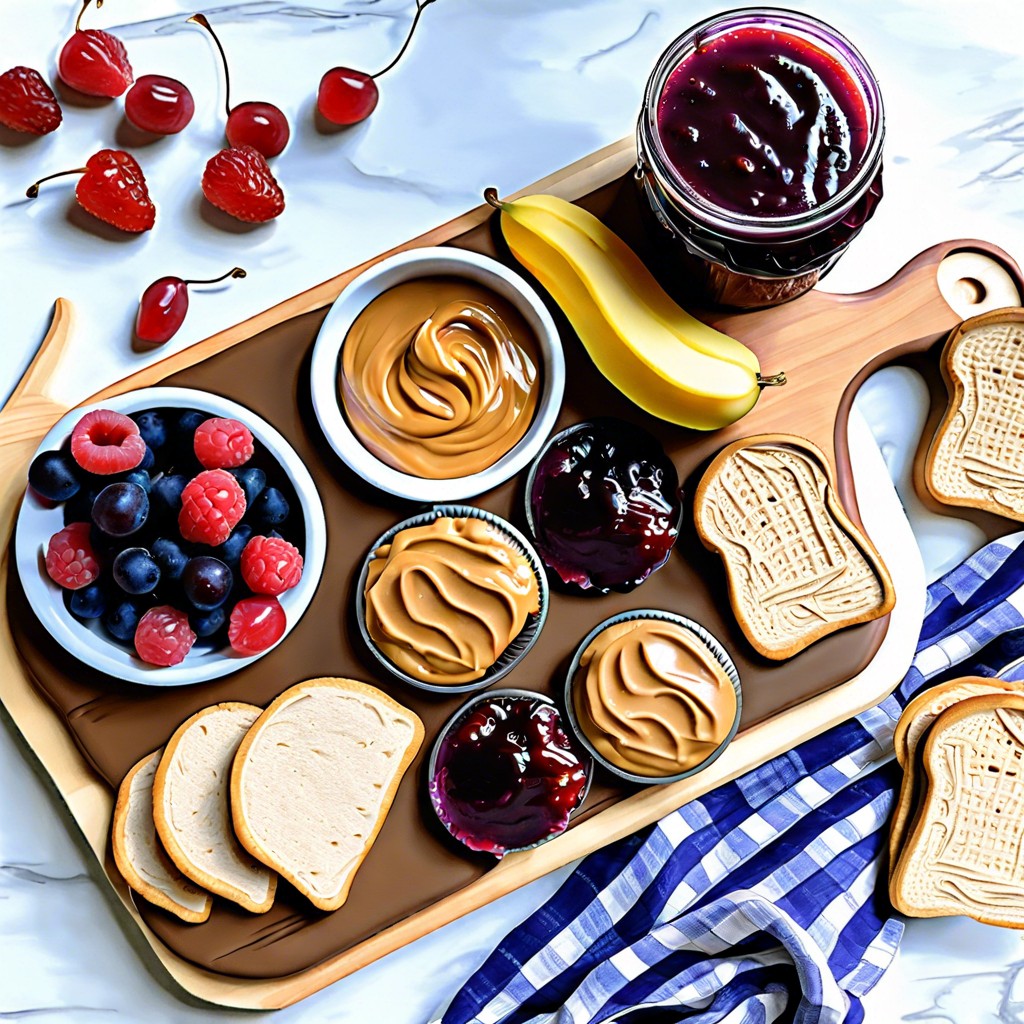 kid friendly picnic peanut butter jelly apple slices crackers