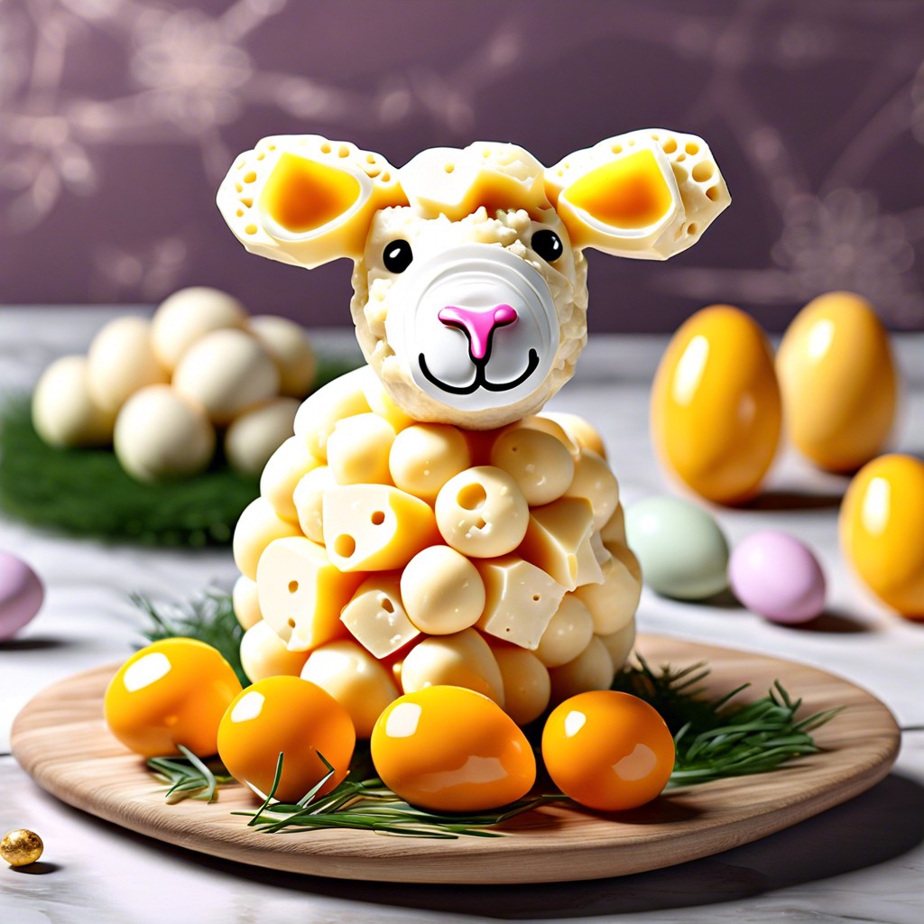 lamb shaped cheese balls