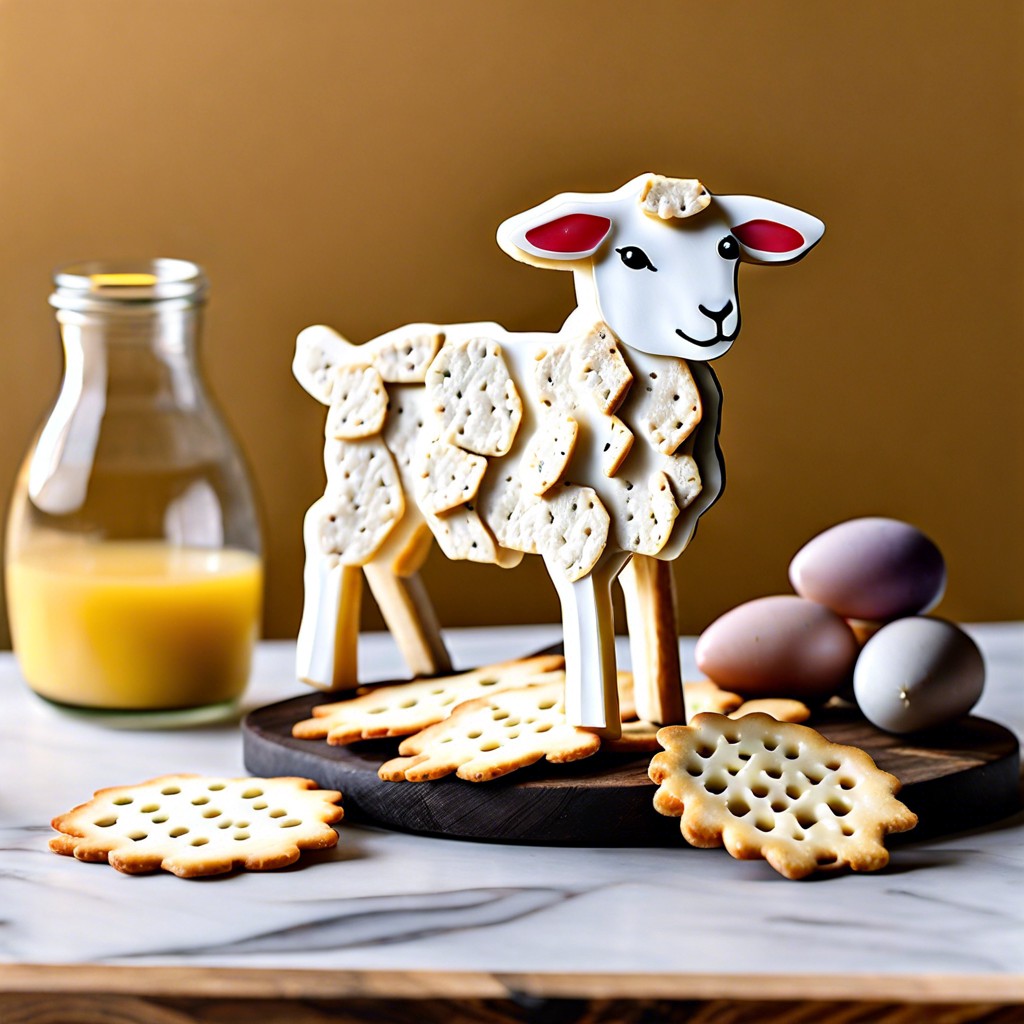 lamb shaped crackers