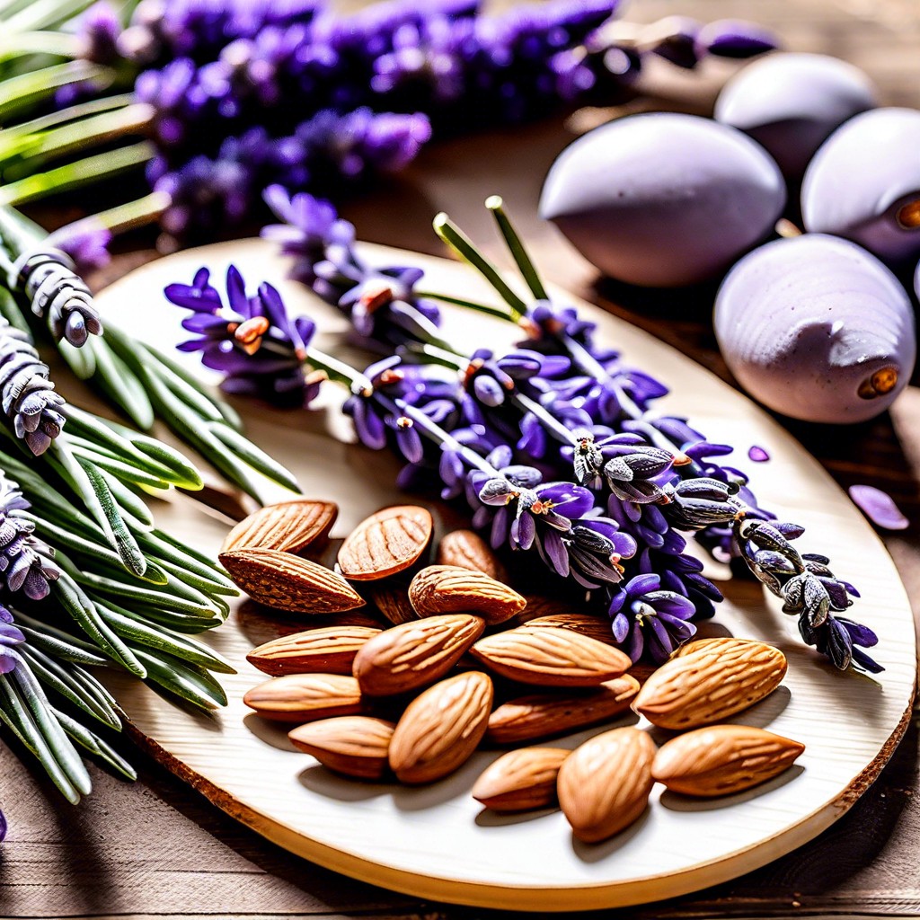 lavender infused almonds