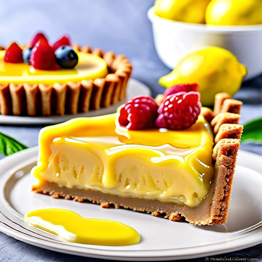 lemon curd graham cracker tart