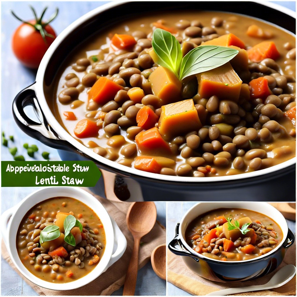 lentil and vegetable stew pureed