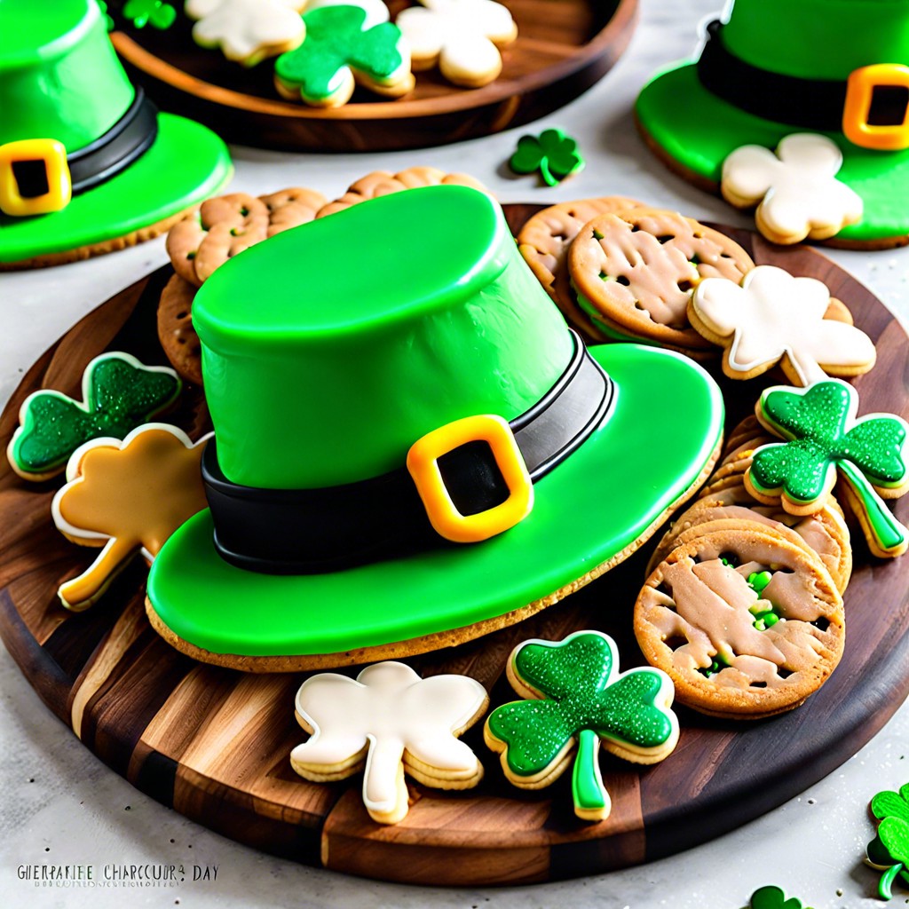 leprechaun hat shaped cookies