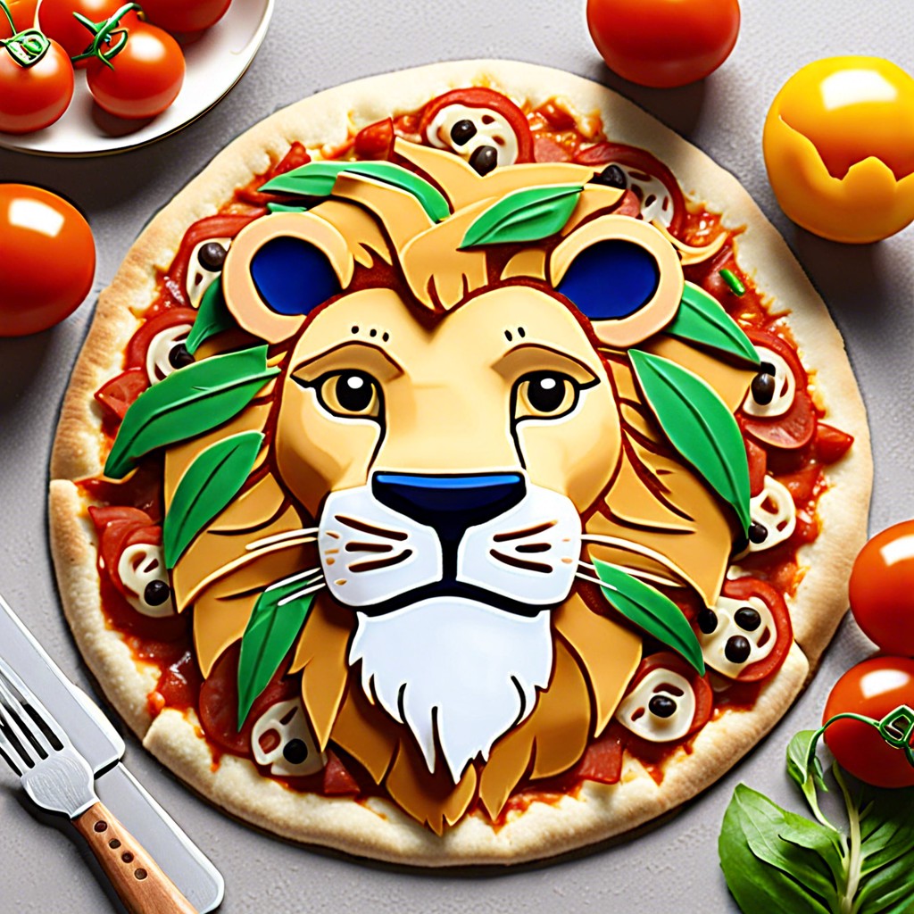 lion pita pizzas