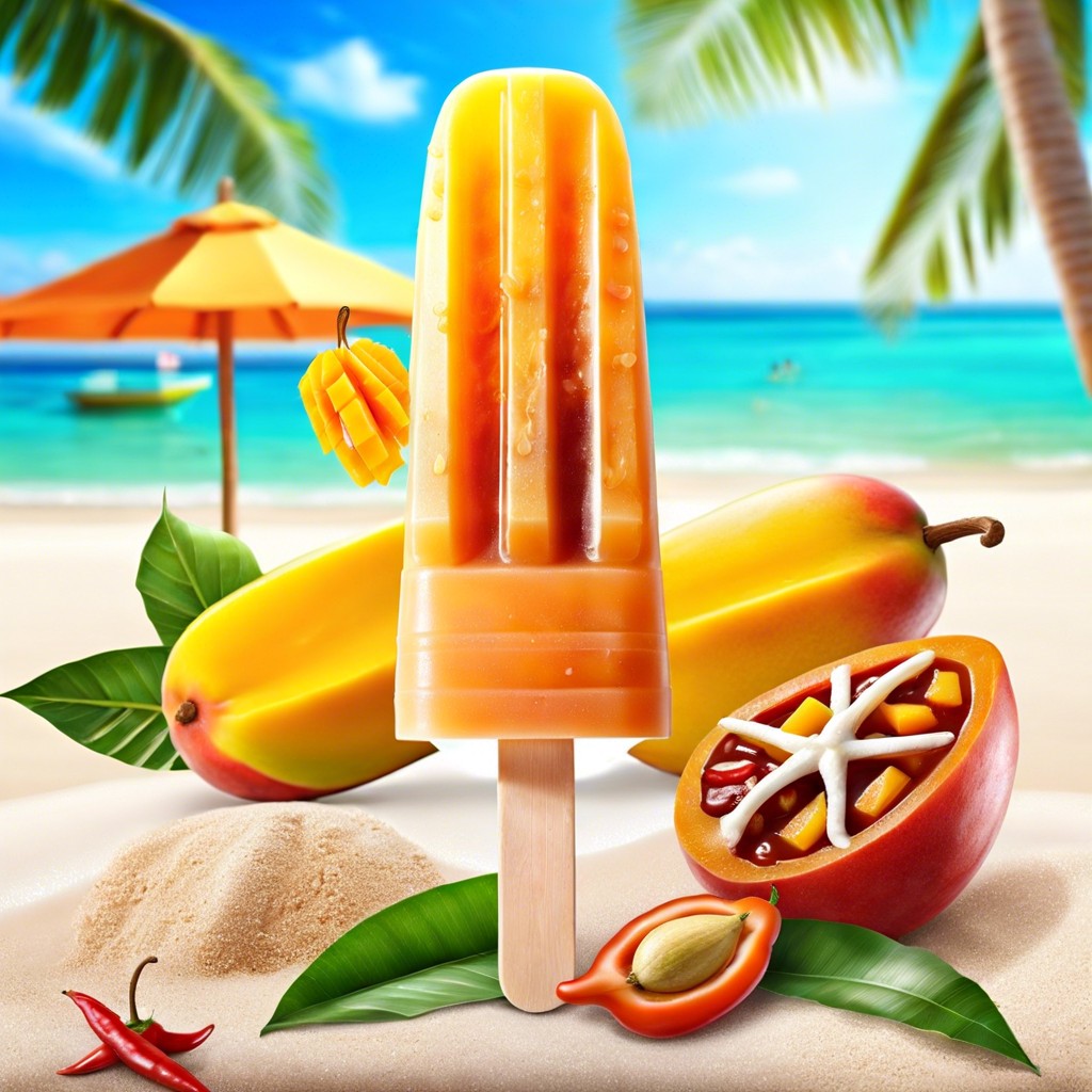 mango chili popsicles