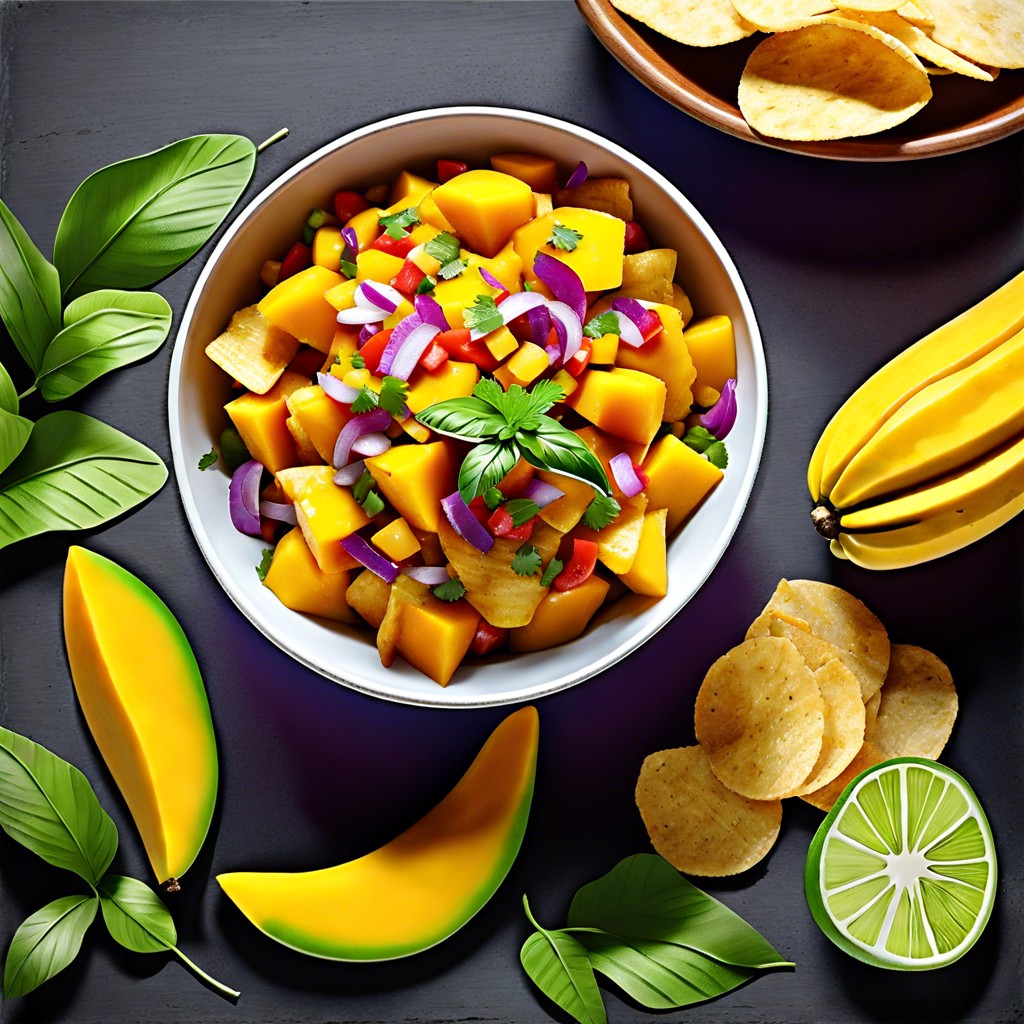 mango salsa amp plantain chips