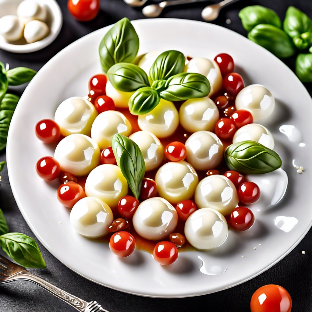 marinated mozzarella pearls