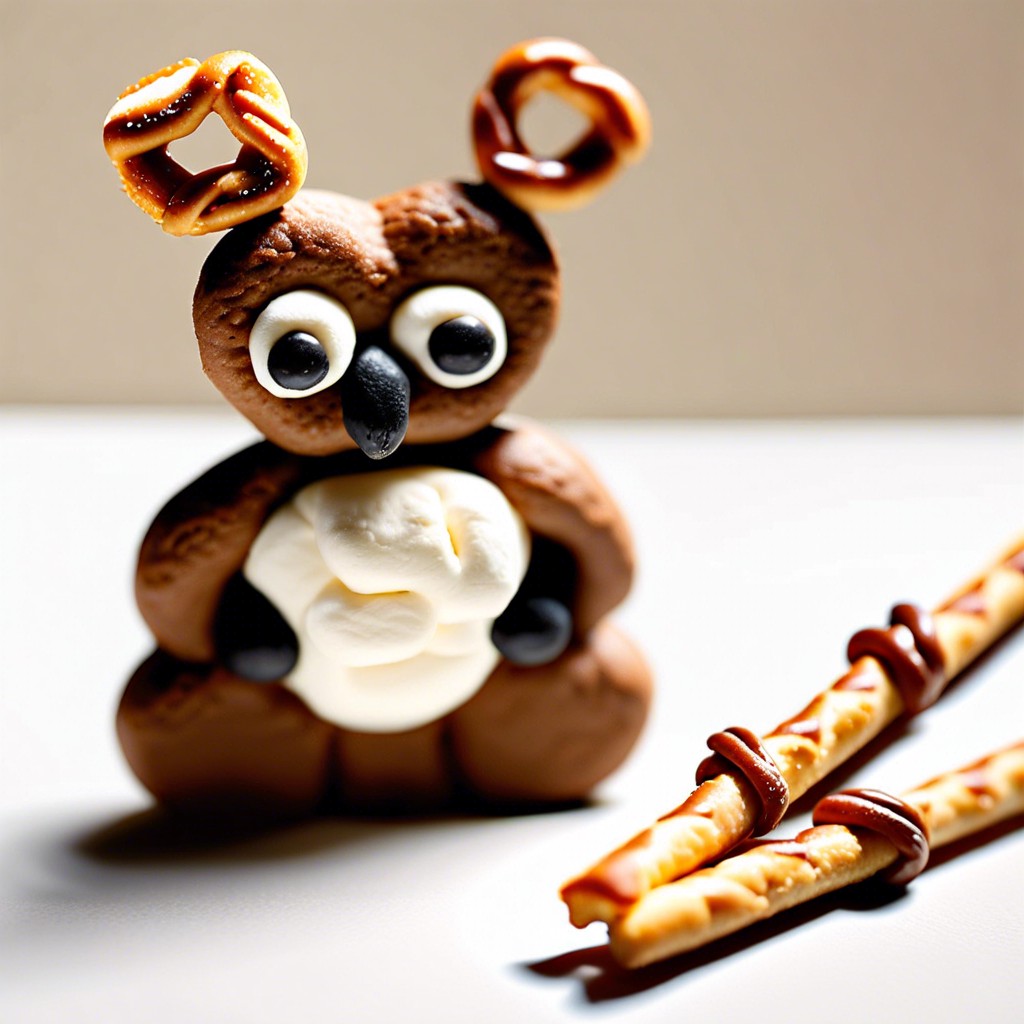 marshmallow creatures use marshmallows and pretzel sticks to create animals