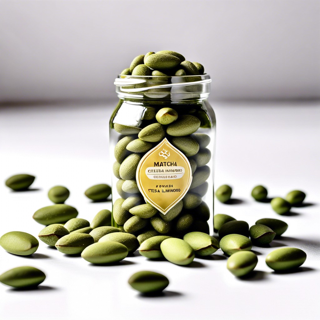 matcha green tea almonds