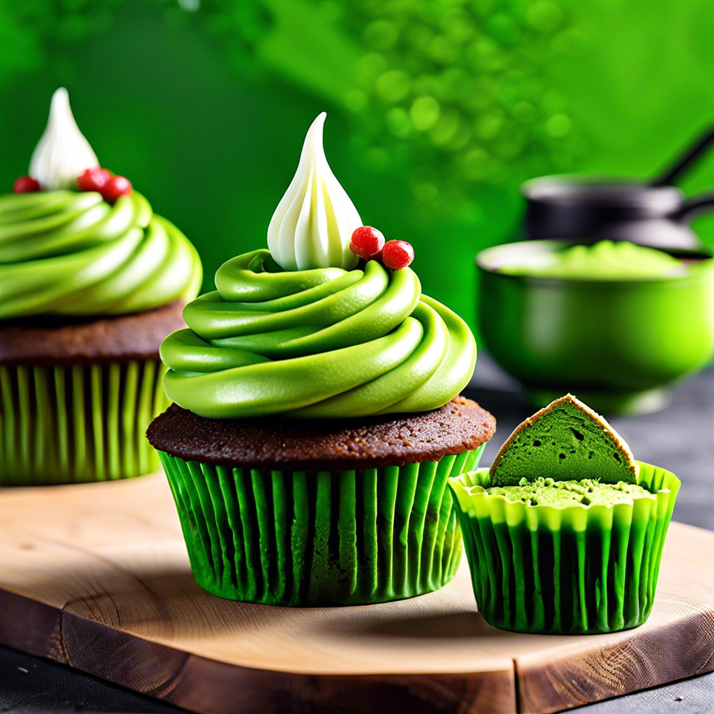 matcha green tea cupcakes