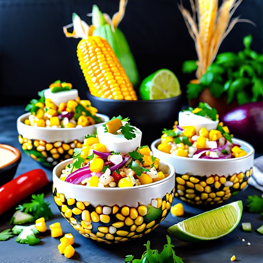 mexican street corn salad cups