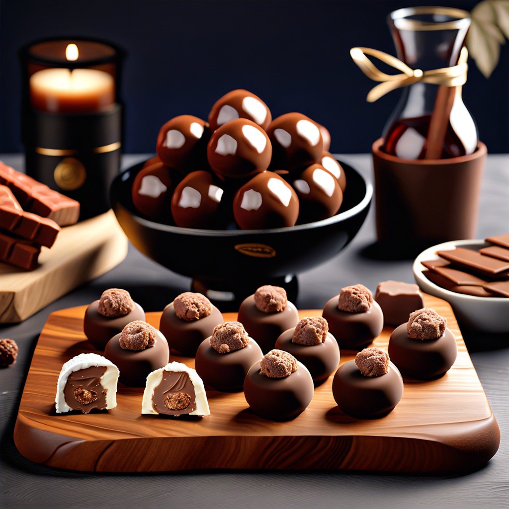 milk chocolate truffles