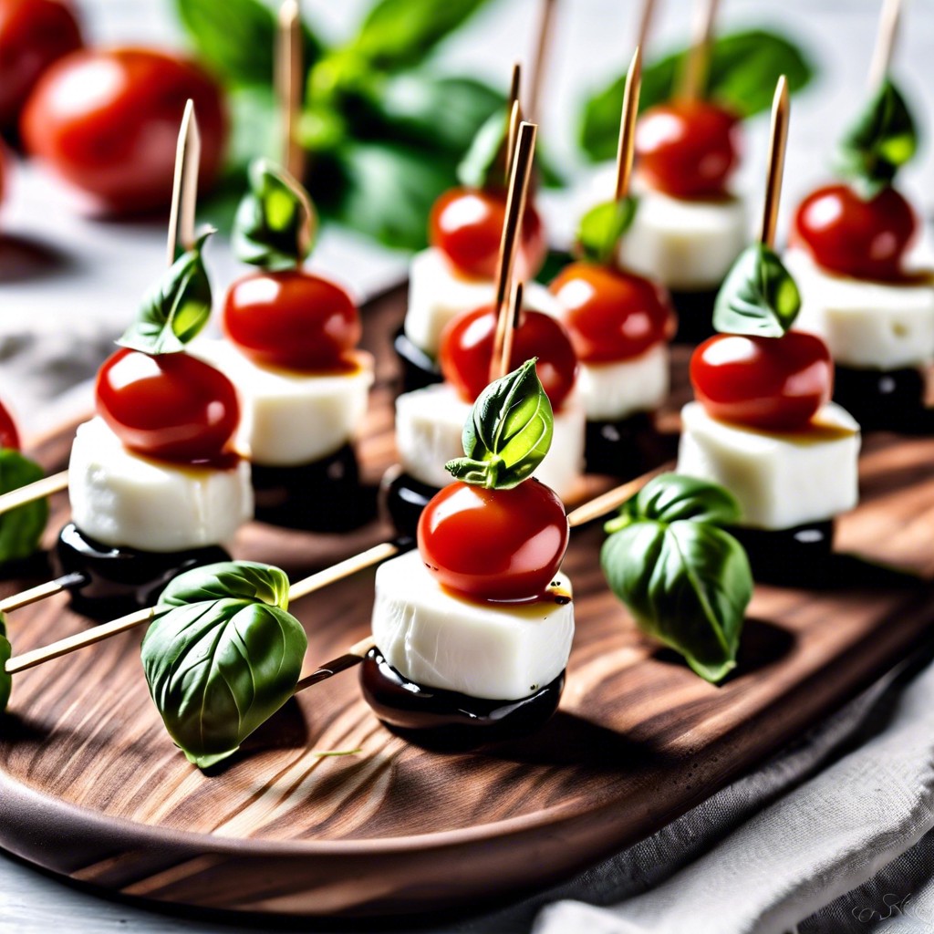 mini caprese bites