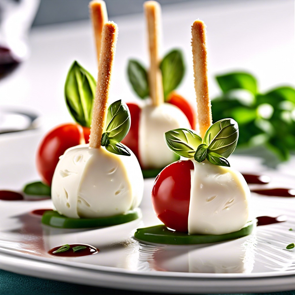 mini caprese salad sticks