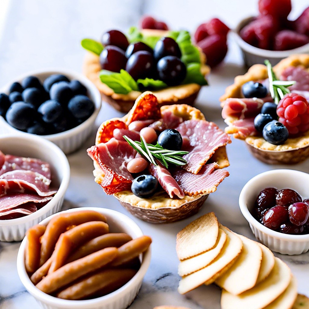 mini charcuterie cups for individual servings