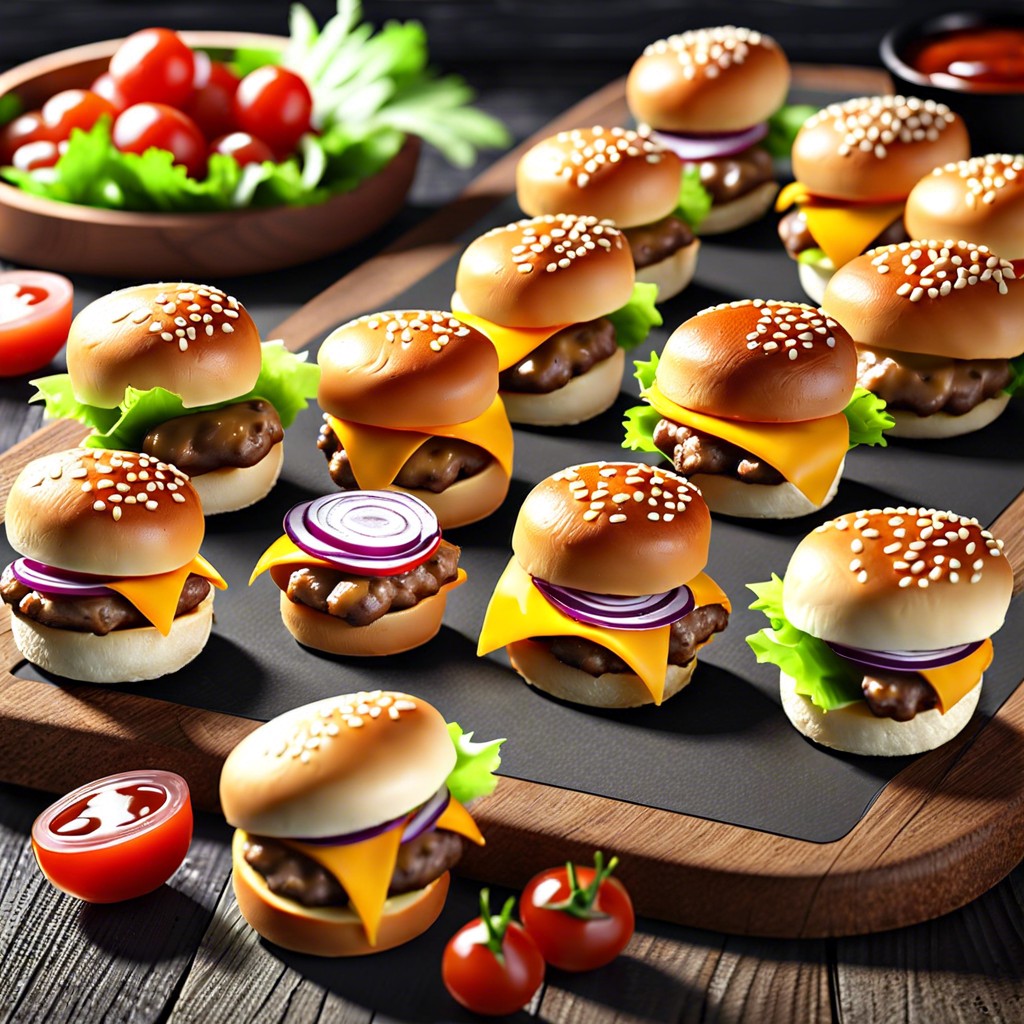 mini cheeseburger sliders