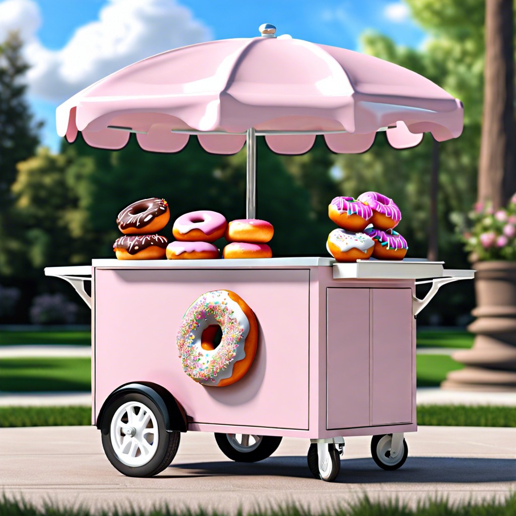 mini donut cart