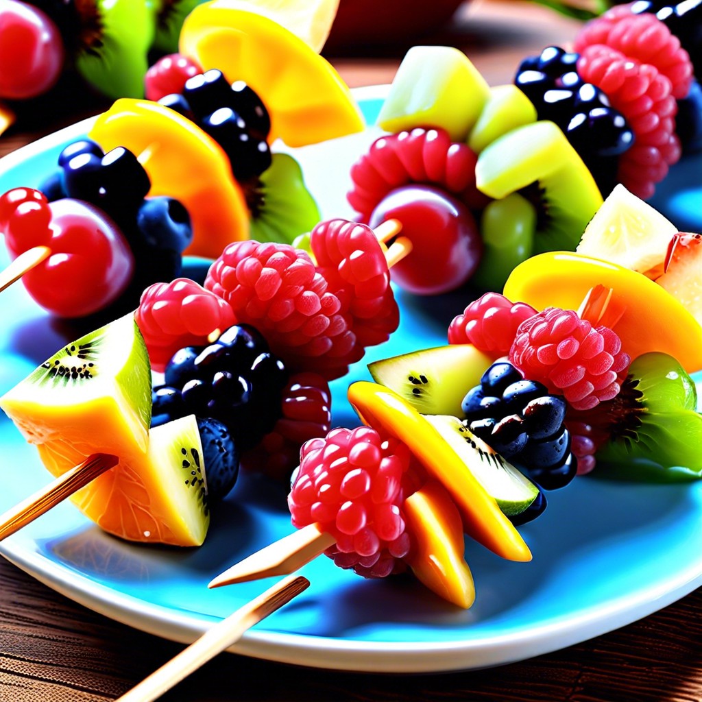 mini fruit kabobs