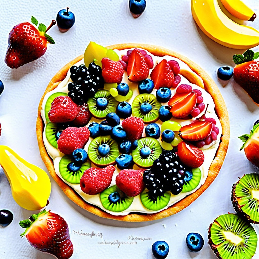 mini fruit pizzas