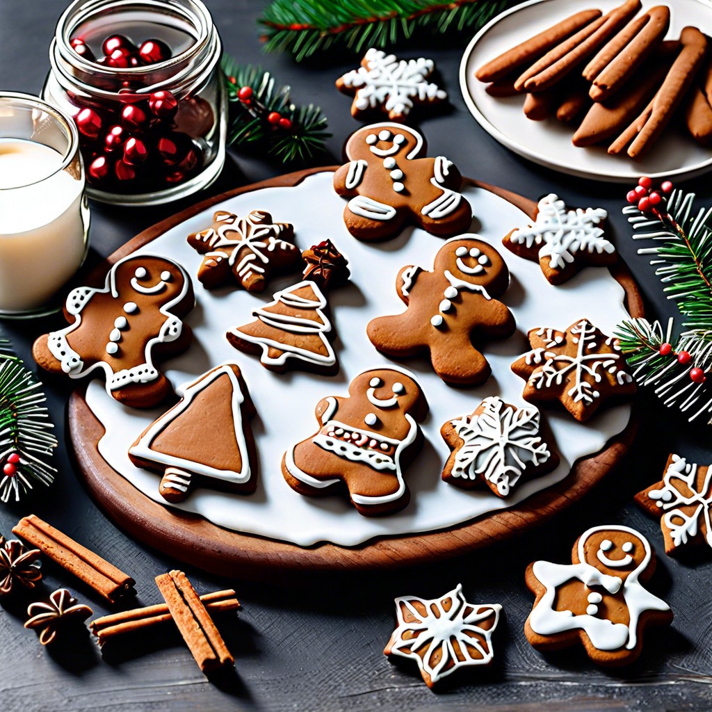 mini gingerbread cookies