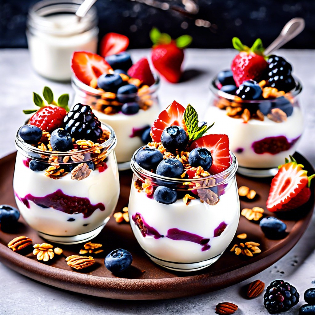 mini greek yogurt parfaits