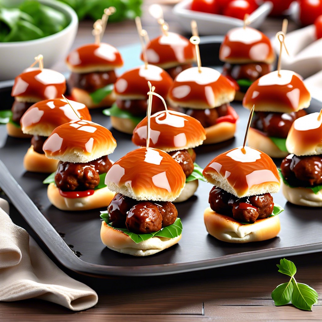 mini meatball sliders