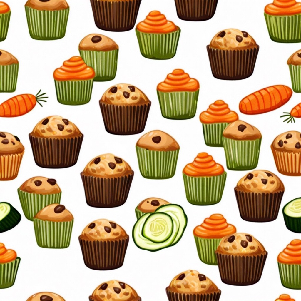 mini muffins with zucchini or carrots