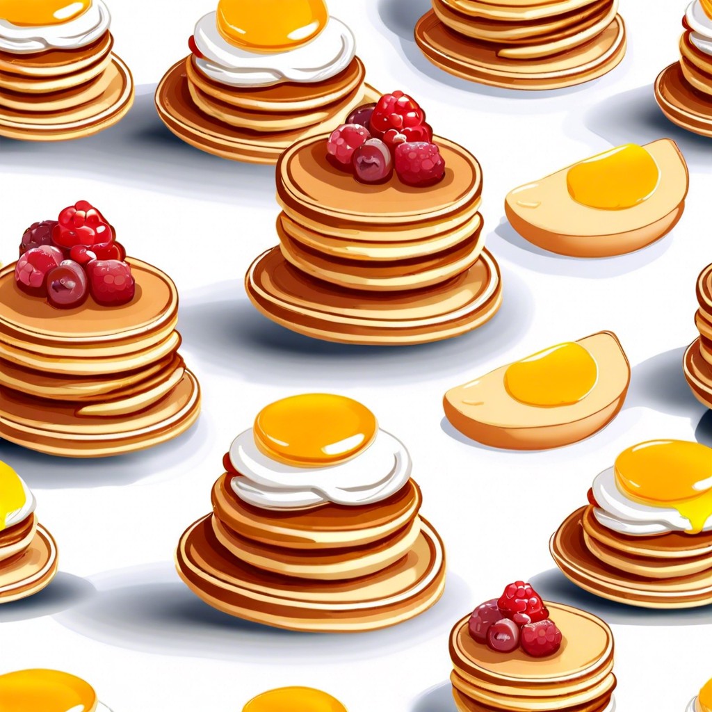 mini pancake stacks