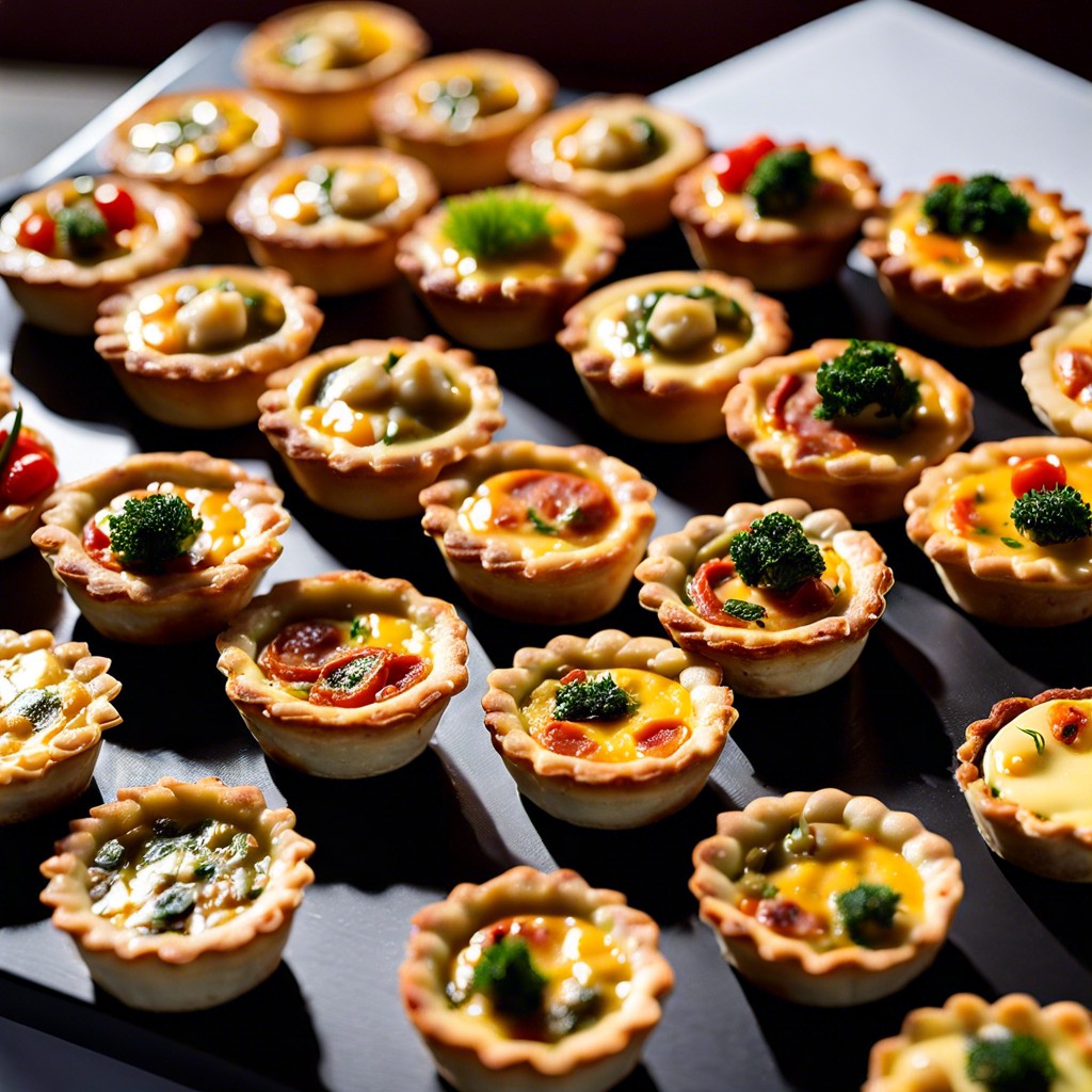 mini quiche selection