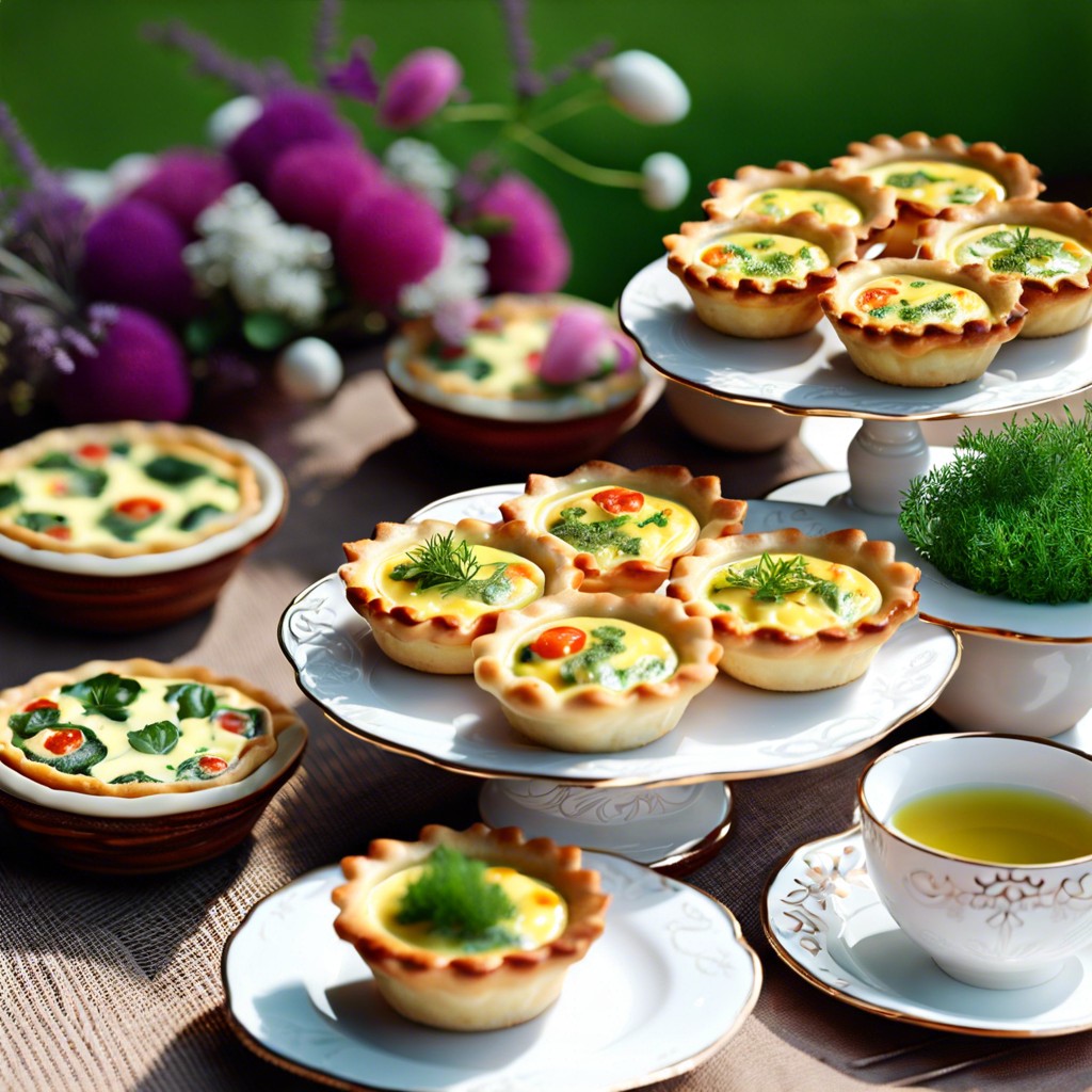 mini quiches with herbs