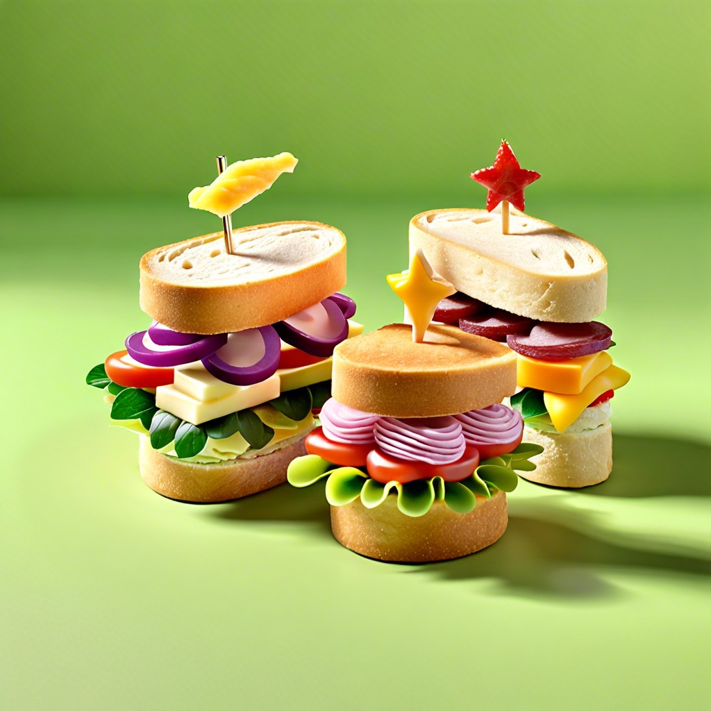 mini sandwich trio