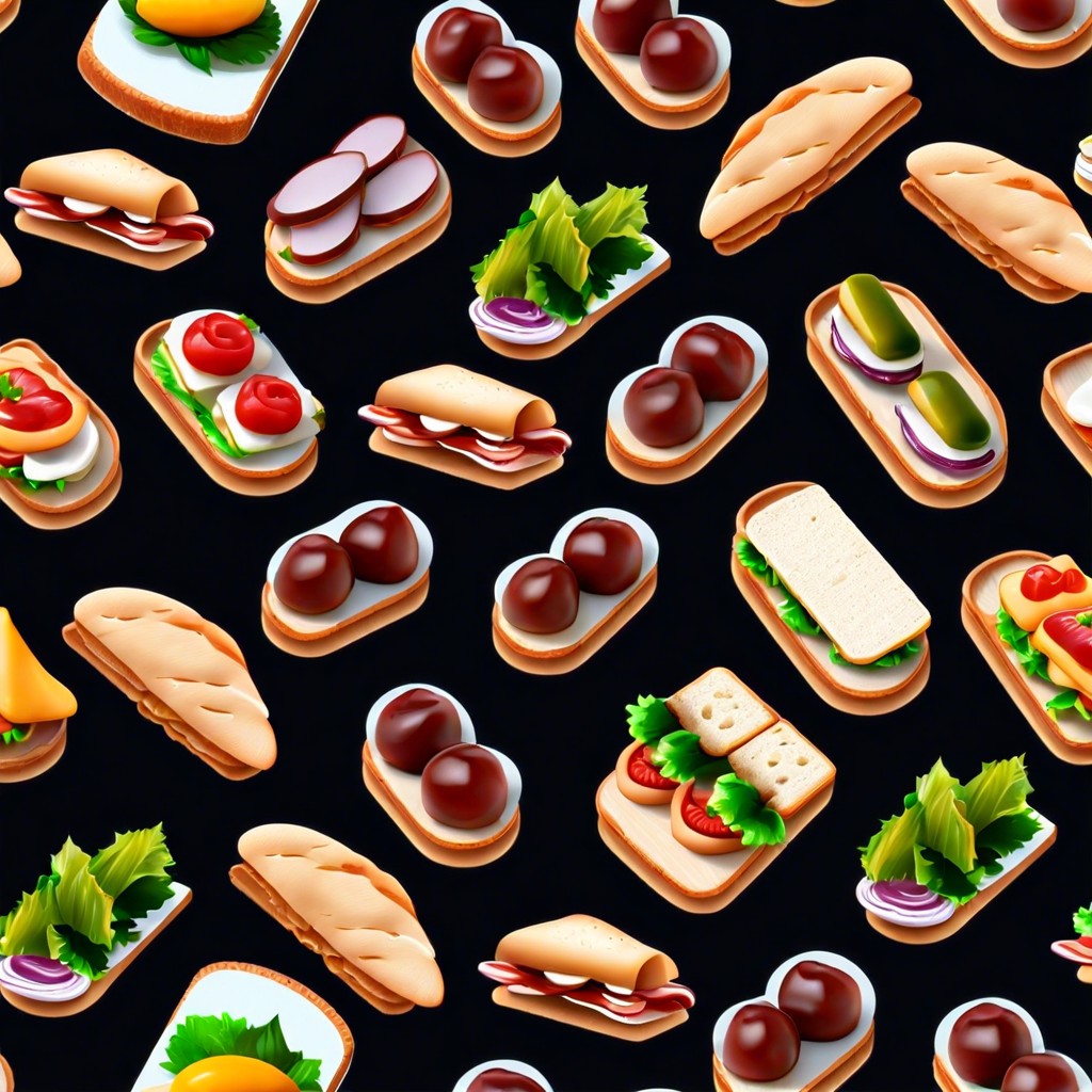 mini sandwiches or sliders