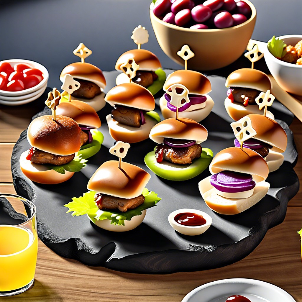 mini sliders platter