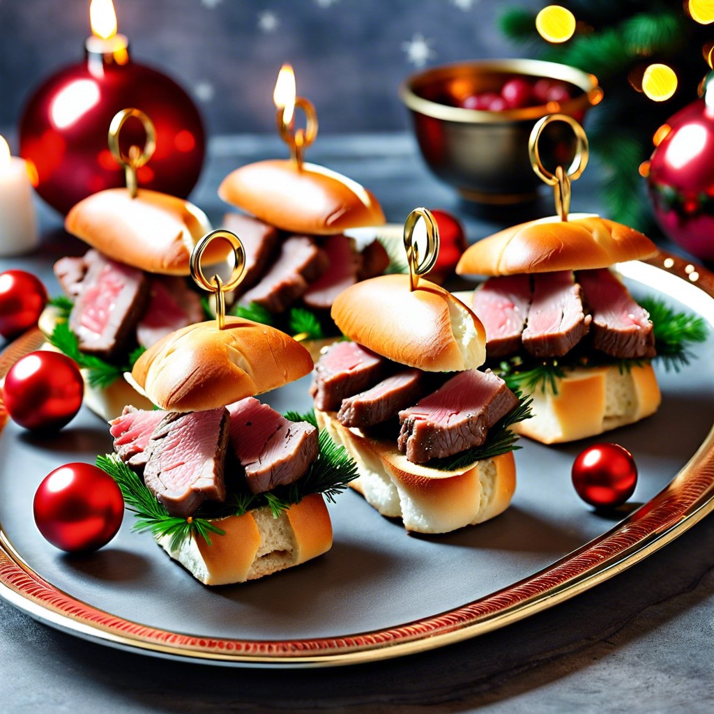 mini steak sandwiches