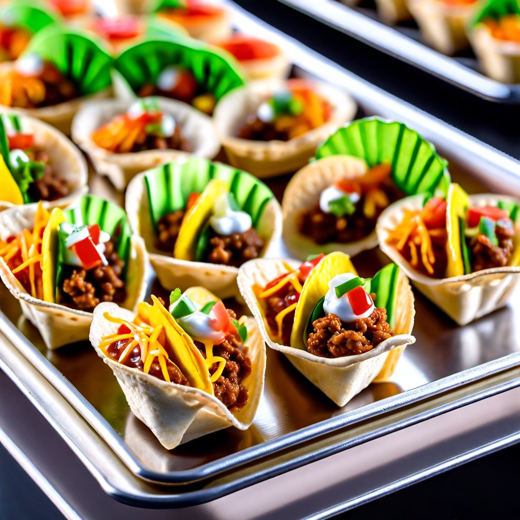 mini taco cups