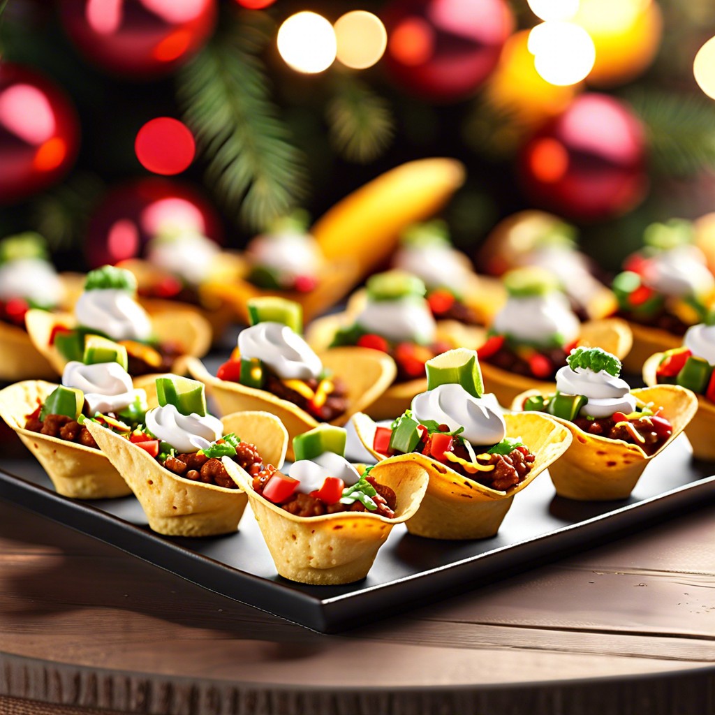 mini taco cups