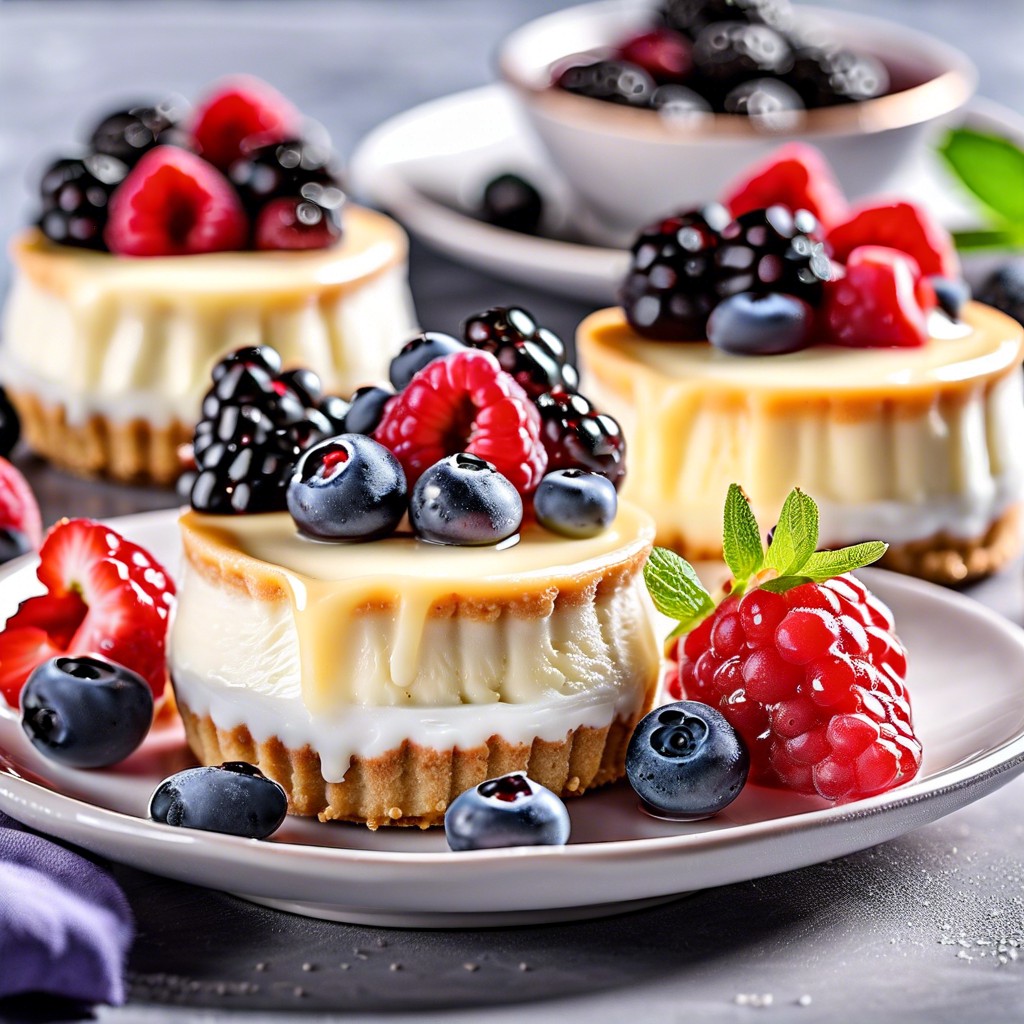 mini yogurt cheesecakes