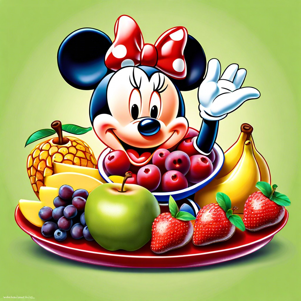 minnie mouse fruit platter