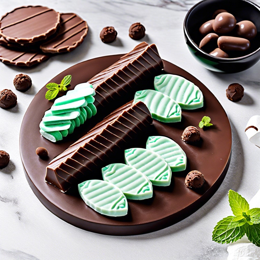 mint chocolate thin wafers