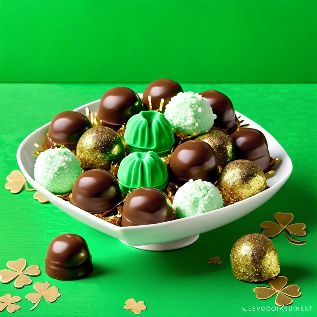 mint chocolate truffles