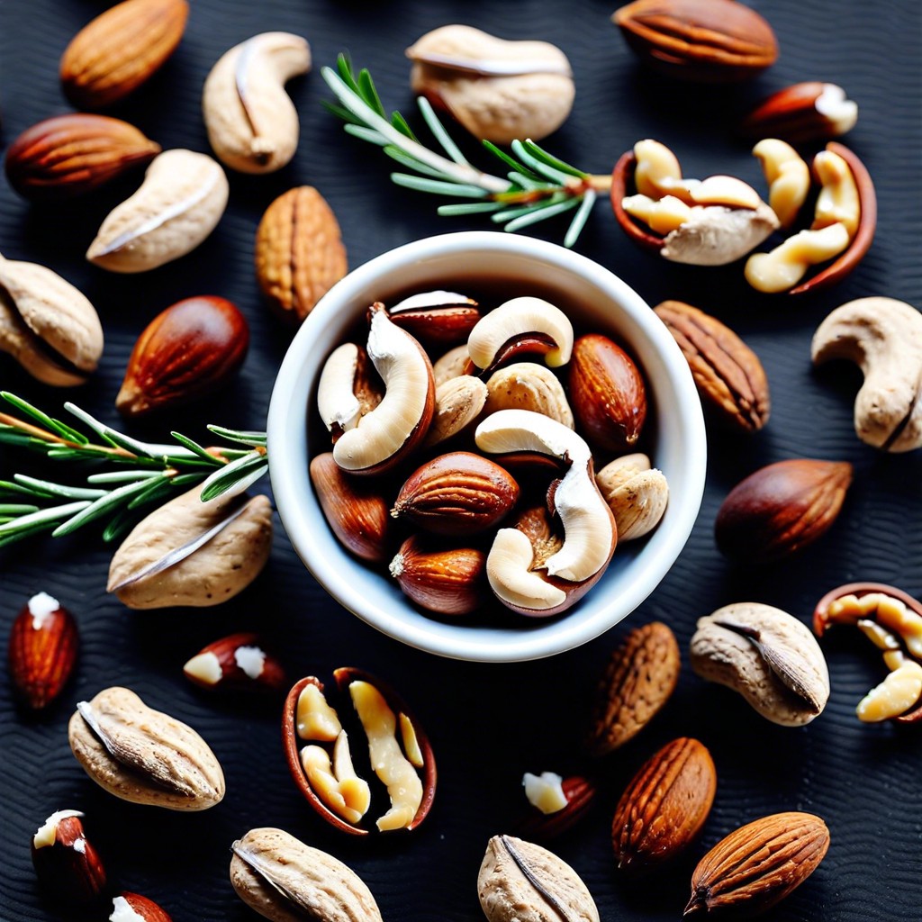 mixed nuts with rosemary and sea salt