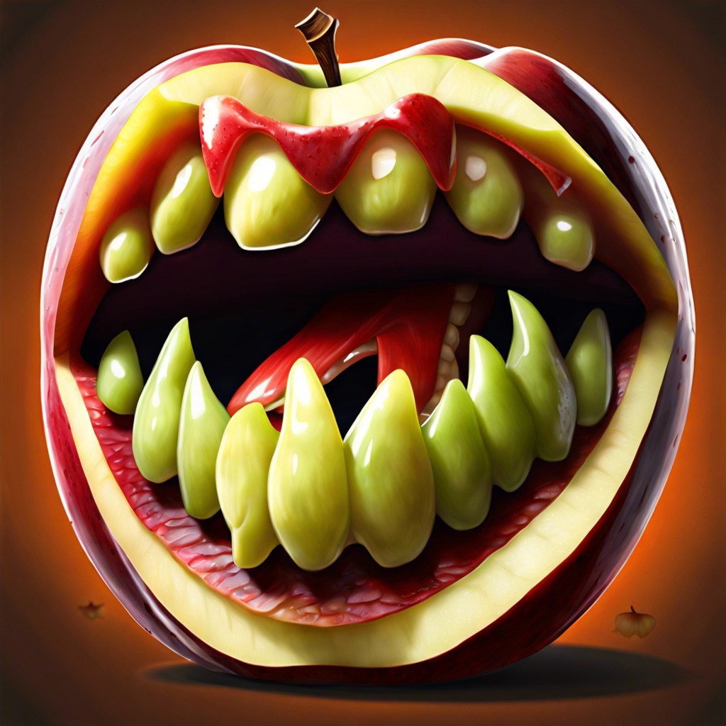 monster mouth apple slices