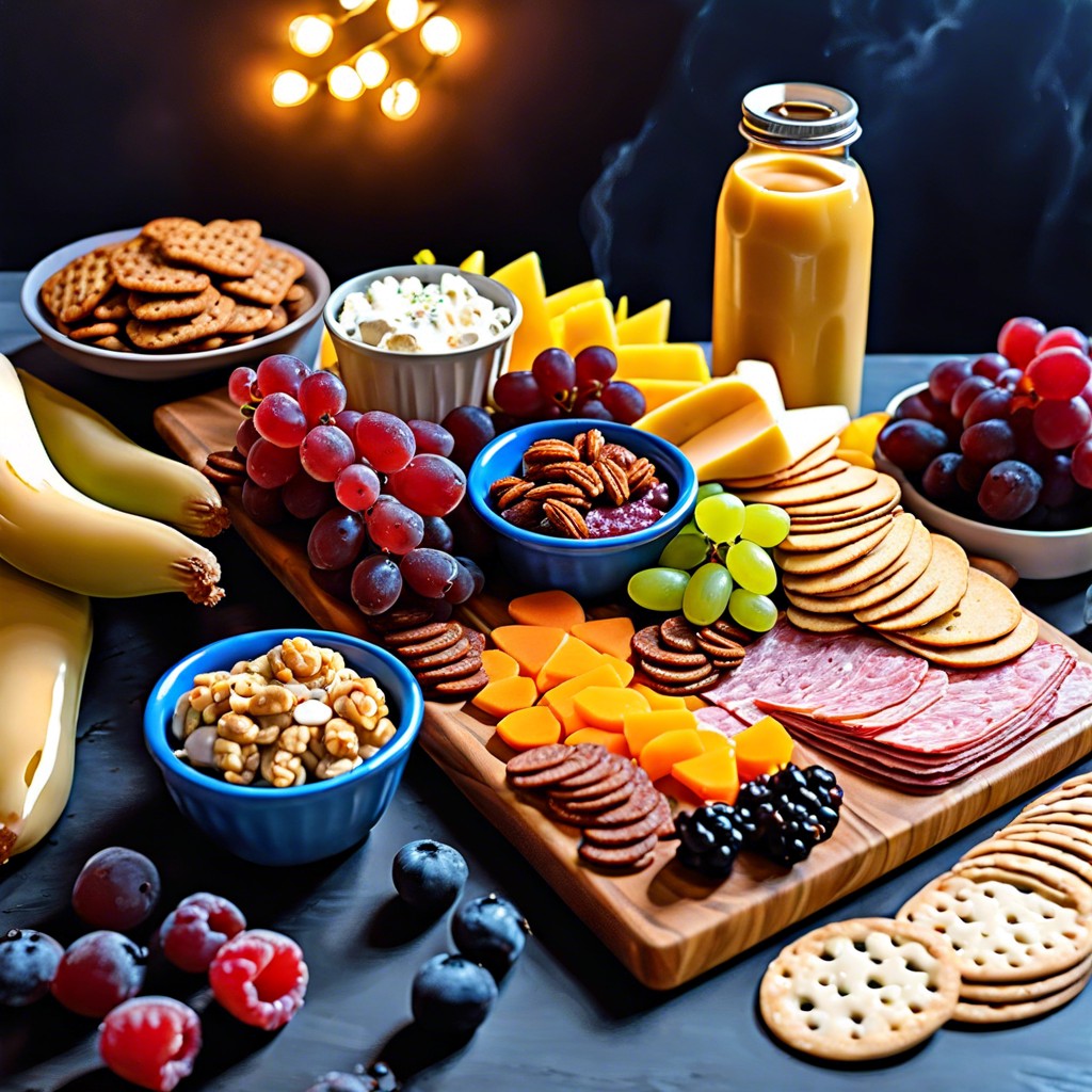 movie night snack board